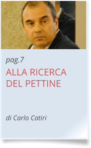 pag.7 ALLA RICERCA DEL PETTINE    di Carlo Catiri